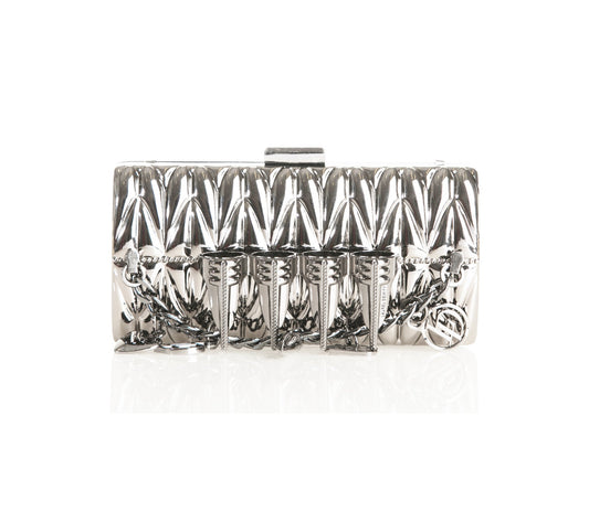 CLAW CHARM MINAUDIÈRE / CLUTCH SILVER