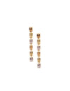 Crystal Emerald Cut Drop Earrings
