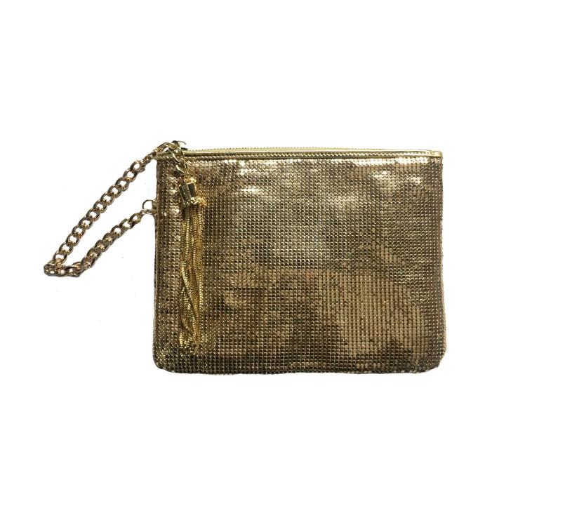 SULTANA METAL MESH WRISTLET / CLUTCH